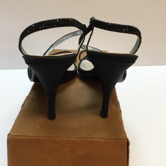 Sexy Black Heels with  Black Stones.  Moda. - Picture 7 of 7